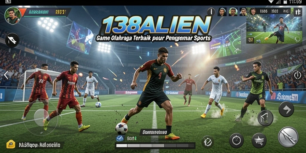 Tampilan menarik dari gameplay 138ALIEN di lapangan olahraga.
