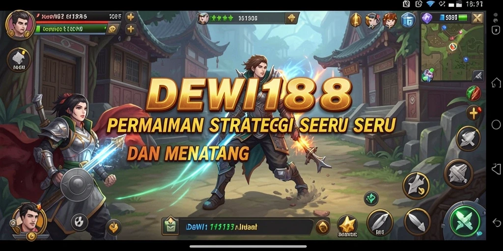 Tampilan gameplay DEWI188 yang mendebarkan dan strategis.
