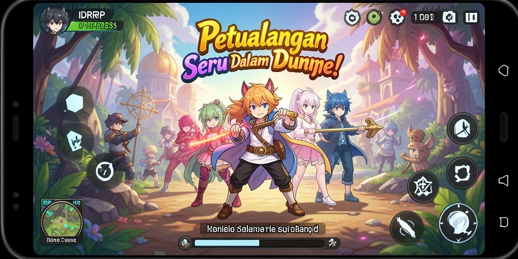 Menampilkan aksi seru karakter anime dalam IDRRP.