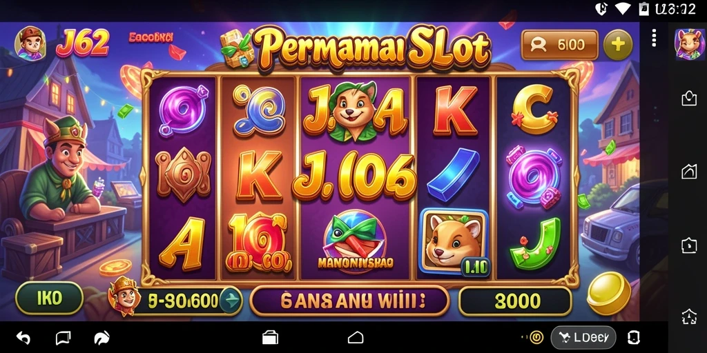 Tampilan menarik dari permainan Slot JJ62 yang penuh warna.