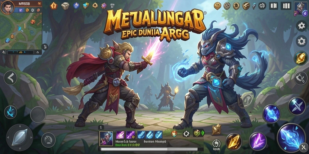 Screenshot gameplay MR888 yang menampilkan aksi pertempuran yang mendebarkan.
